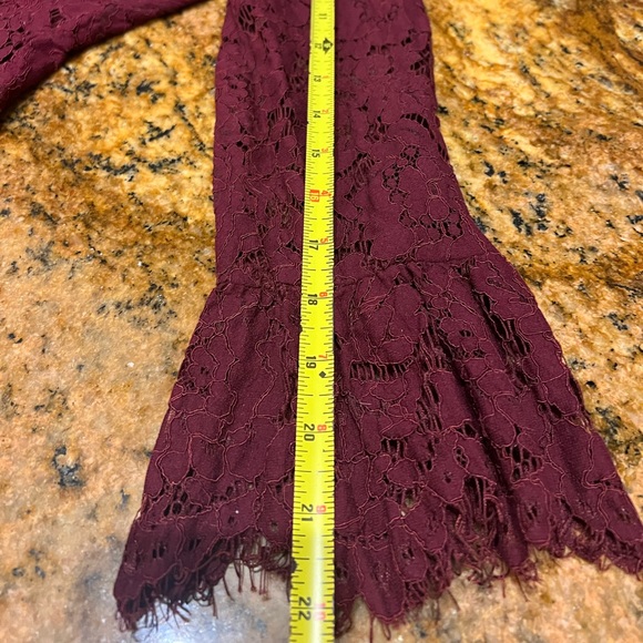 Lulus Maroon Crochet Mini Dress - Picture 5 of 9